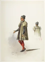 Saint-Saëns - Henry VIII - Maquettes de costumes - Lacoste - 12. Costume